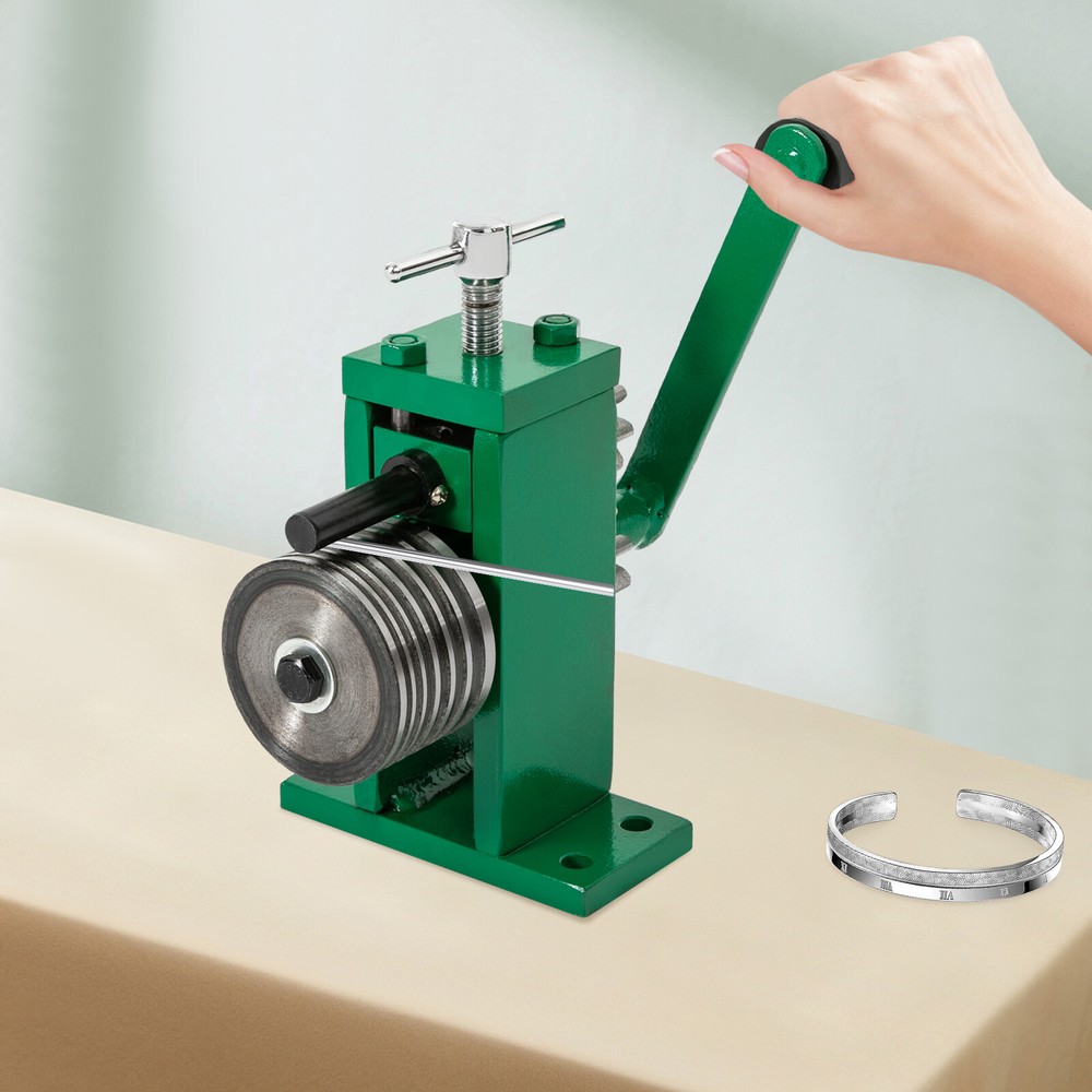 Hand Crank Ring Bracelet Press Bending Machine Making Tool Jewelry Ring Bender