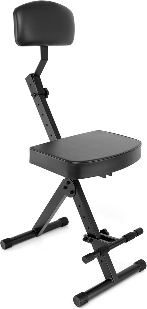 Foldable Drum Throne Stool with Backrest