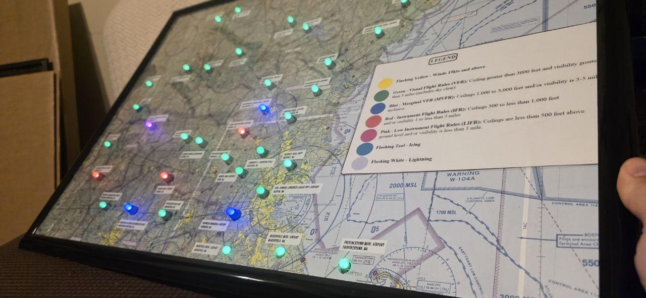 Live METAR Map - PPL Training - Flight School Learning Aid - General Aviation