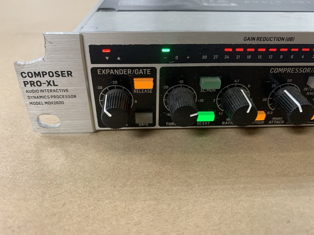 Behringer MDX2600 Audio Interactive Compressor Dynamics Processor Composer-XL