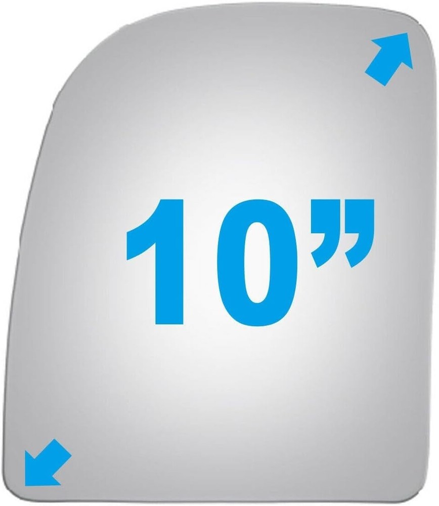 Durable Flat Mirror Glass for Ford Trucks - Driver Side Upper Replacement