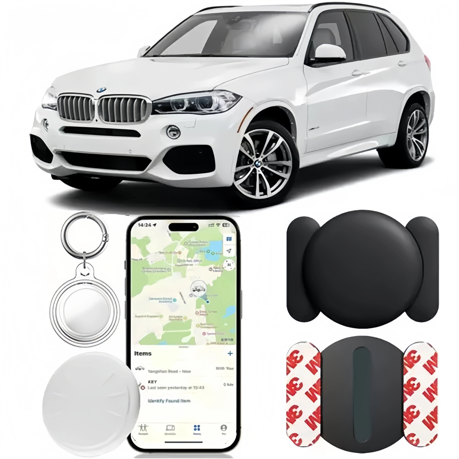GPS Tracker for Vehicles, Real Time Car Tracking Device, Mini Hidden for iPhone
