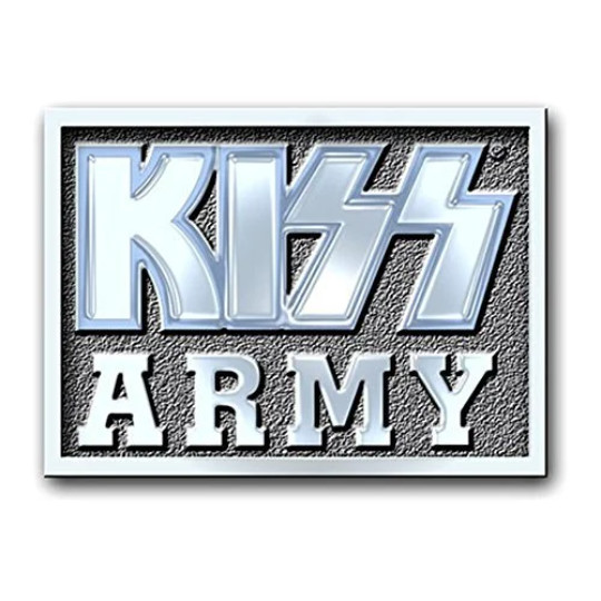 KISS ARMY pin - official -new -just over 1" wide