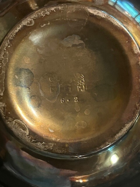 Vintage Silver Plated Tea Pot With Wicker Handle