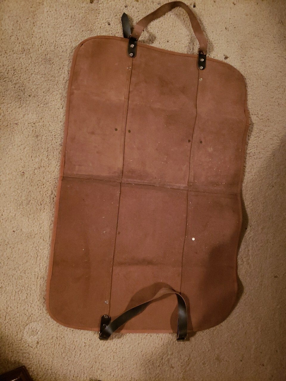 New Heavy-Duty Forest Ready Leather Log Carrier Firewood Tote Bag