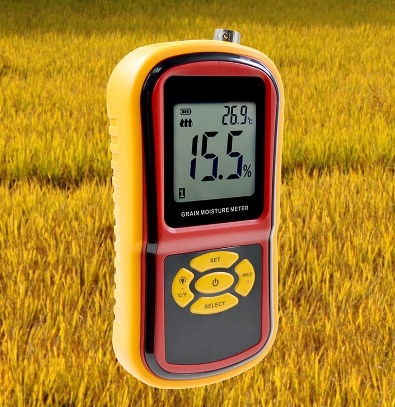 Grain Moisture Tester Digital Display Temperature & Humidity Detector