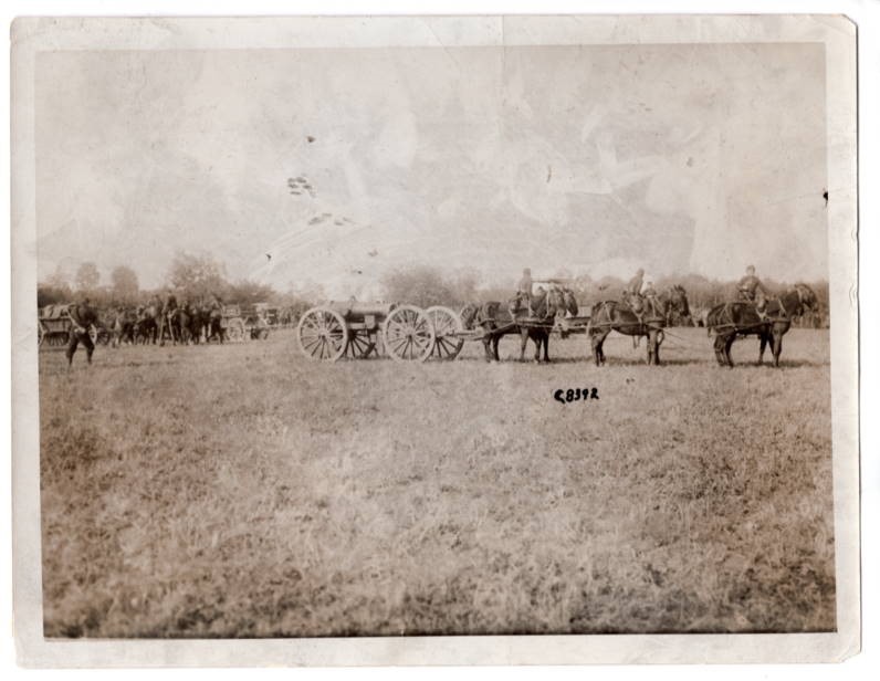 WWI French Heavy Field Artillery Battery 6.5x8.5 Original News Photo