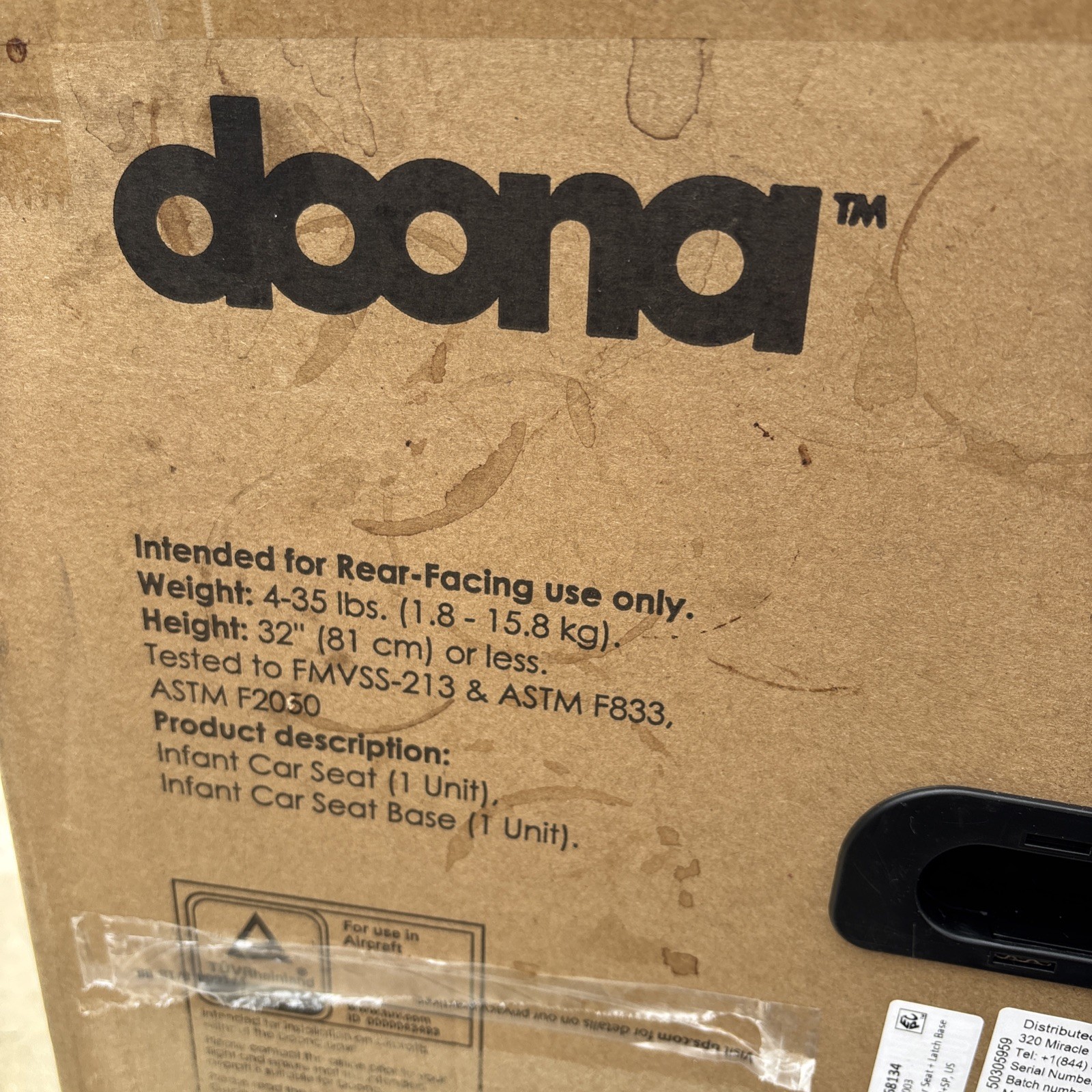 Doona Infant Car Seat + LATCH BASE + Stroller | Grey Hound