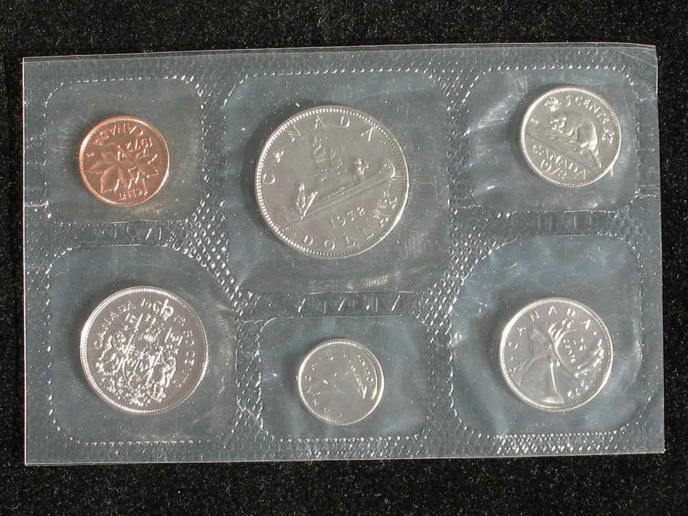 1972 CANADA PROOFLIKE MINT SET * WITH ORIGINAL MINT PACKAGING *