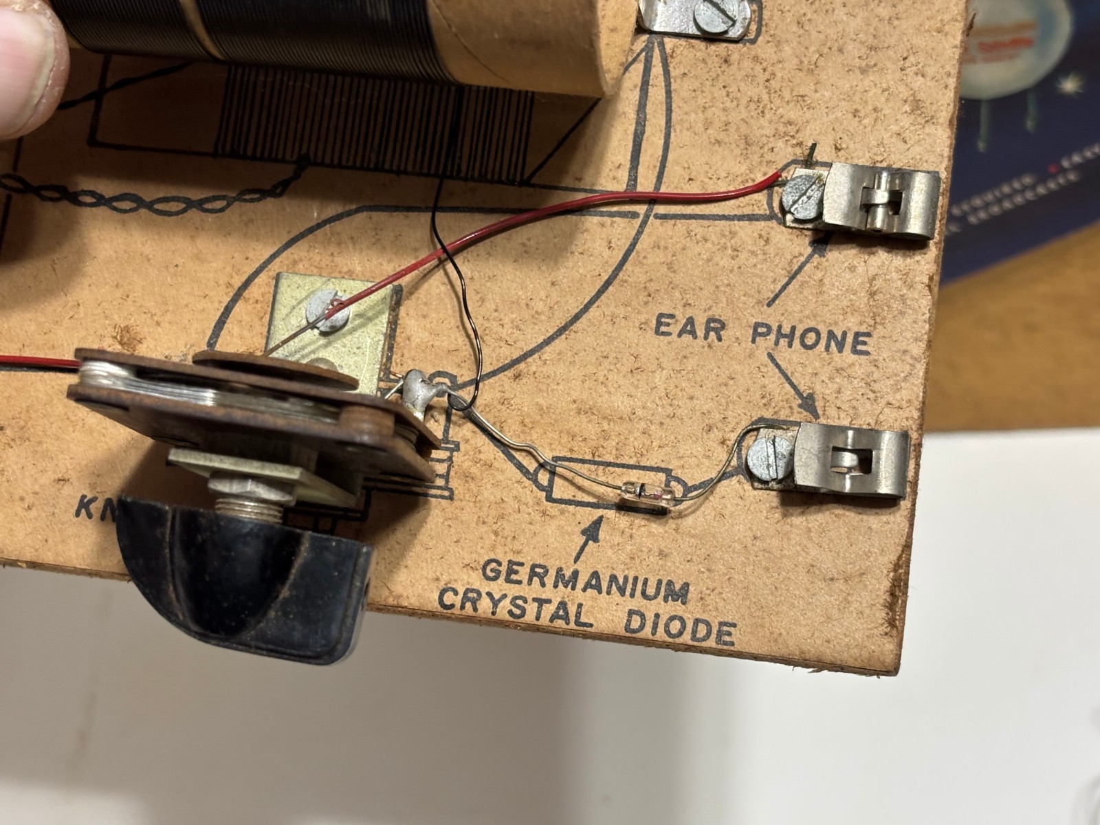 Vtg U.S. COMMAND Space Satellite MOON RADIO box only + PHILMORE VC-1000 SATO Ear