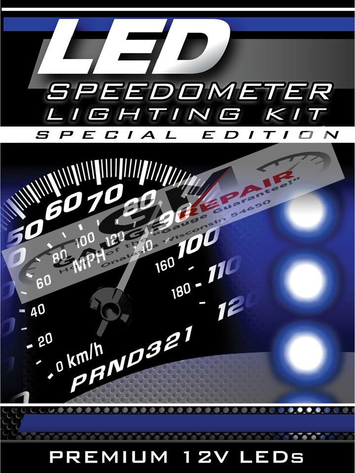 Dash Bulb to LED Conversion Kit with White LEDs 2003 04 05 06 GM Truck and SUVs