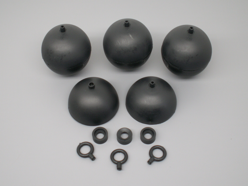 10pc 3" Fireworks Plastic Ball Aerial Shell Mortar