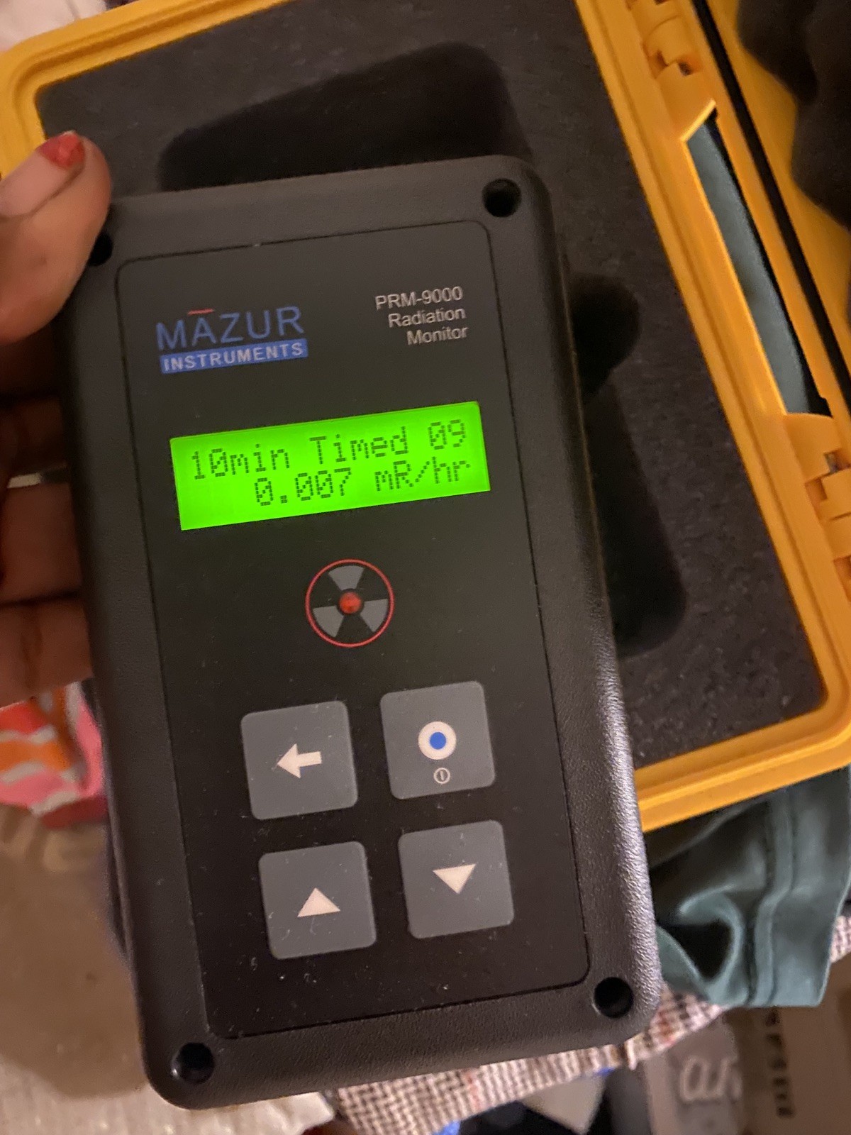 PRM-9000 geiger counter/nuclear radiation detector , Mazur instruments