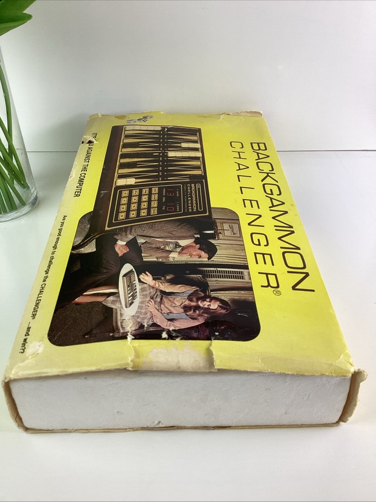 Vintage Backgammon Challenger Electronic Game Complete Working