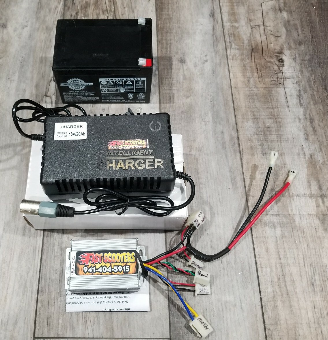 Razor Crazy Cart XL 36v to 48v volt Overvolt Performance Speed Kit