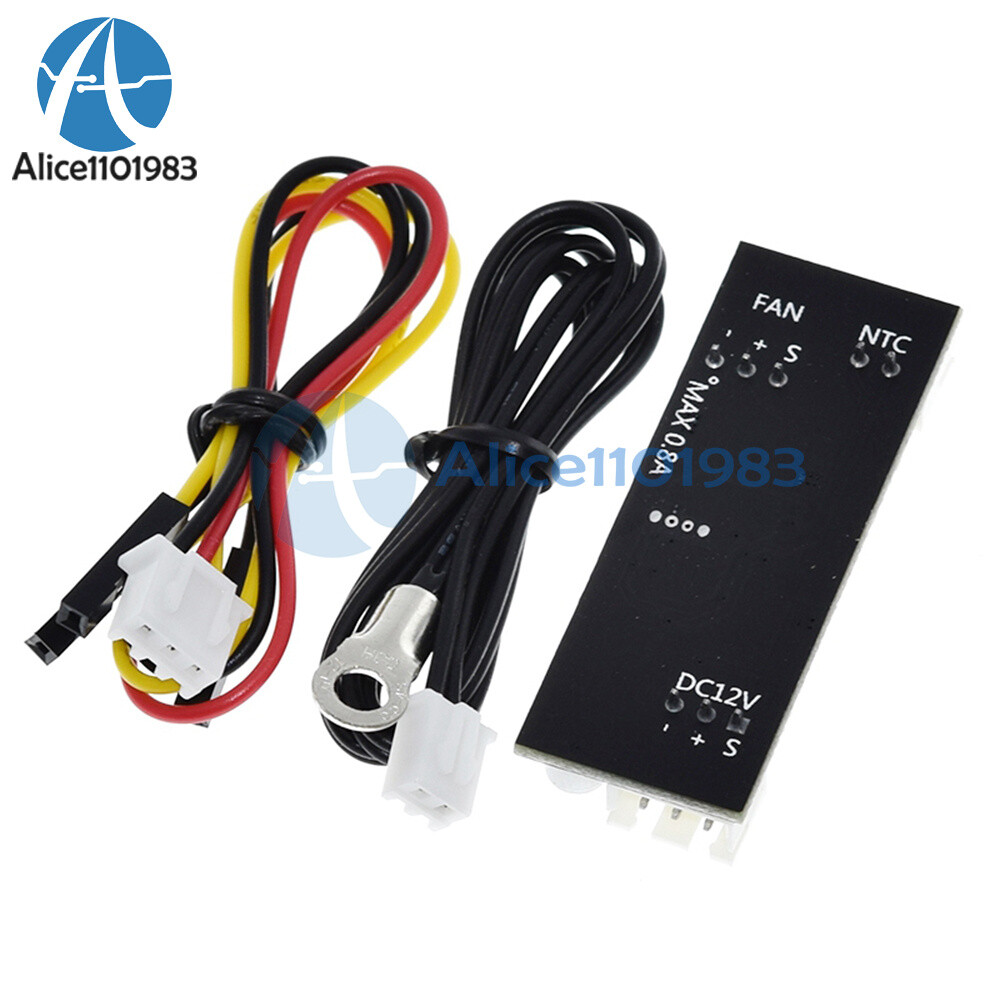 DC12V Computer Fan Temperature Control Governor Speed Controller Module 2~3Wire