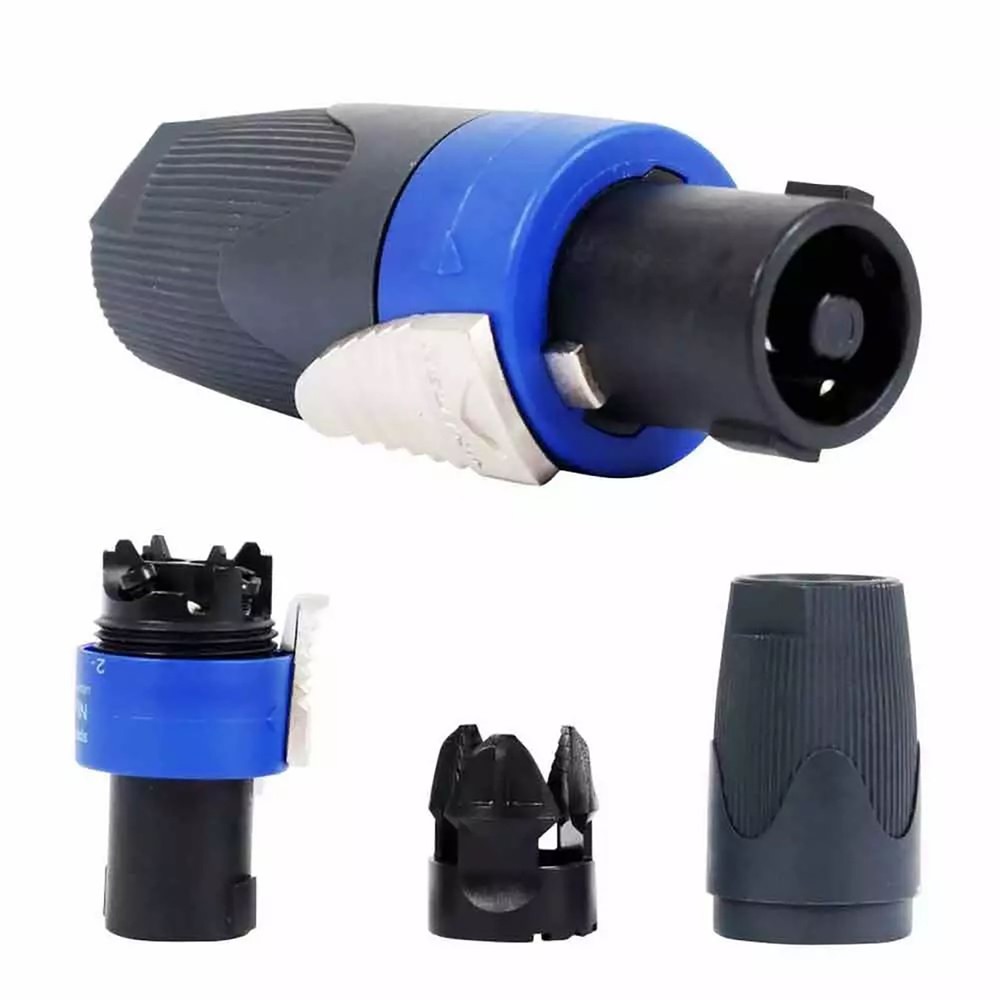 4pcs NL4FC Speaker 4 Pole Cable Plug Connector for Audio Speaker