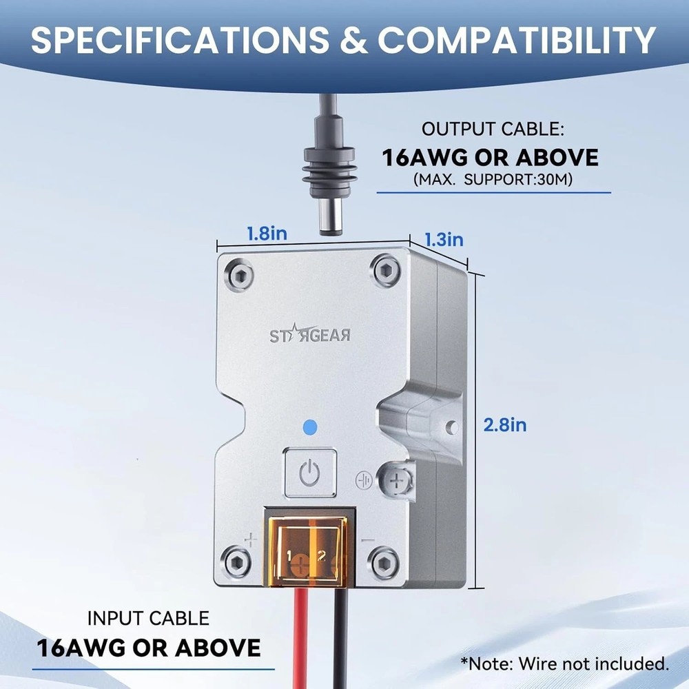 Starlink Mini 12V Boost Adapter with Safety Features