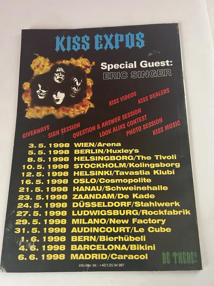 Kiss Alive Worldwide 1998 Photo Special Magazine German Edition! Free Shipping!