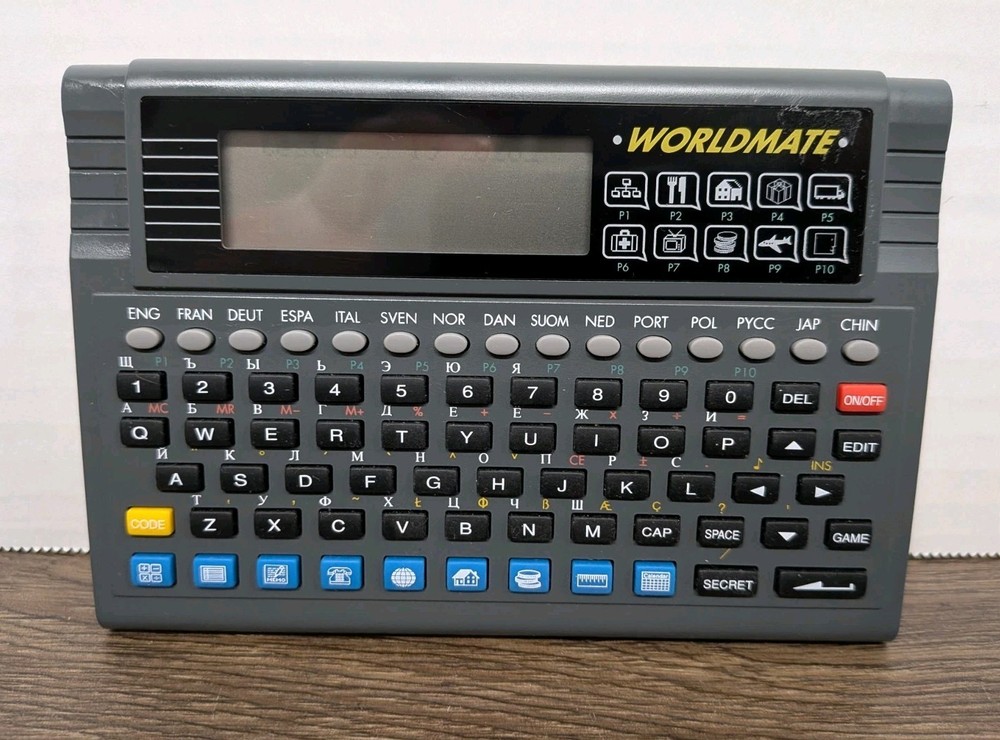 Worldmate Model 298-AIL Electronic Language Translator Currency - Tested