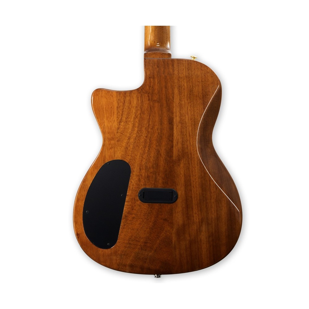 TARIO Silent Classical Guitar, Solid Flame Mahogany top Solid Mahogany Body, ...