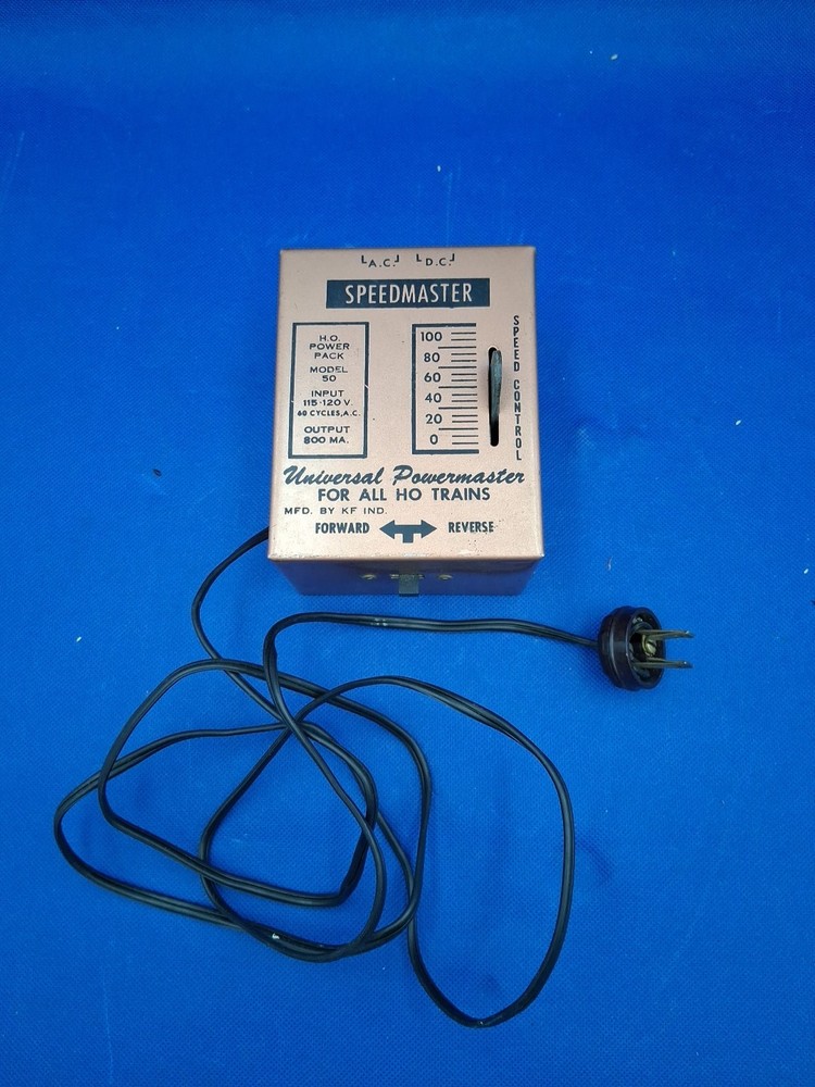 KF INDUSTRIES HO Power Pack Model 50 Controller Transformer Train Vntg Untested