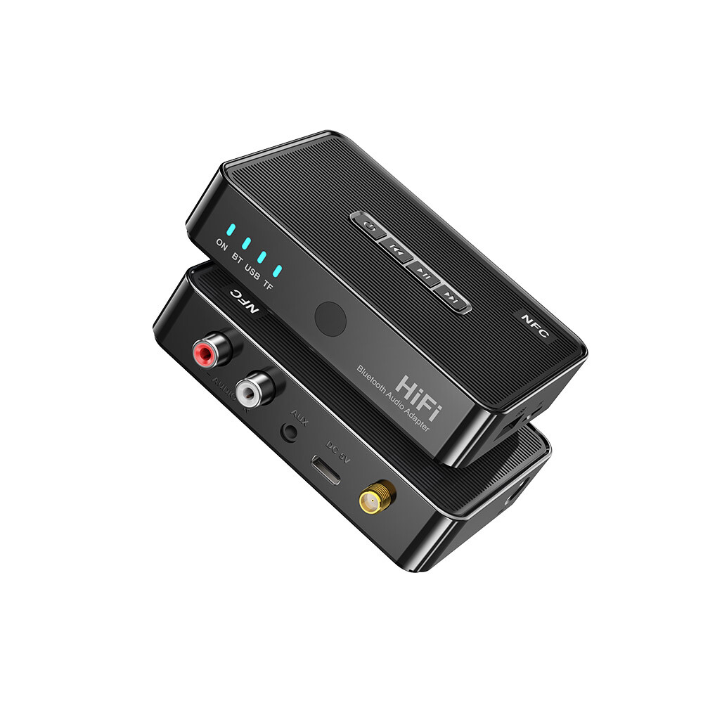 Long Range Bluetooth Receiver HiFi Audio Adapter for Home Music Streaming Stereo