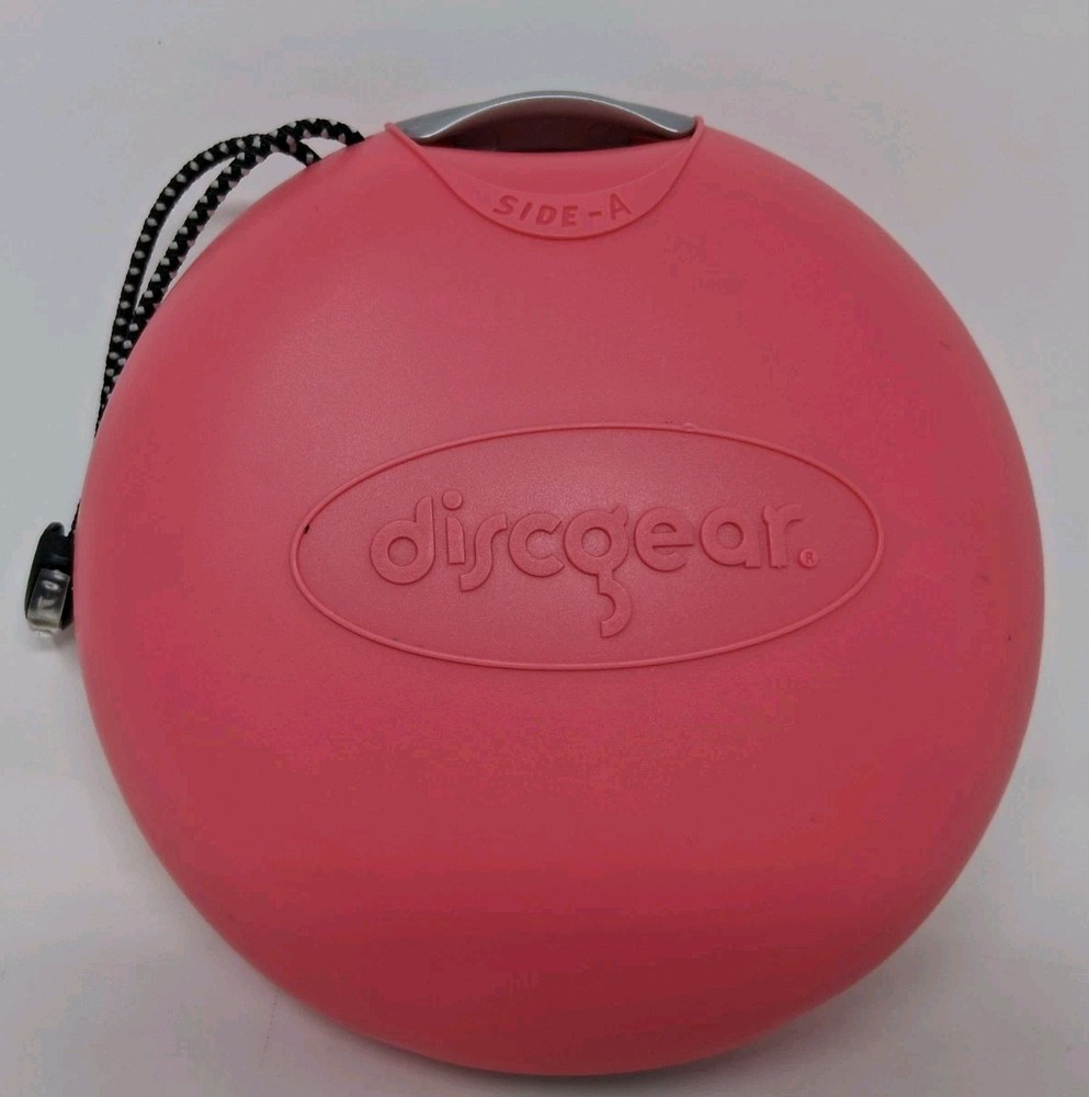 DiscGear CD Storage 20-Disc Carry Case Pink Hard Shell Discus Retro