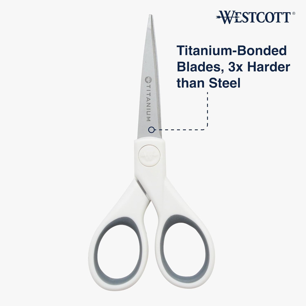 5" Micro-Tip Fabric Scissors with Titanium-Bonded Blades - Ideal for Crafting, S