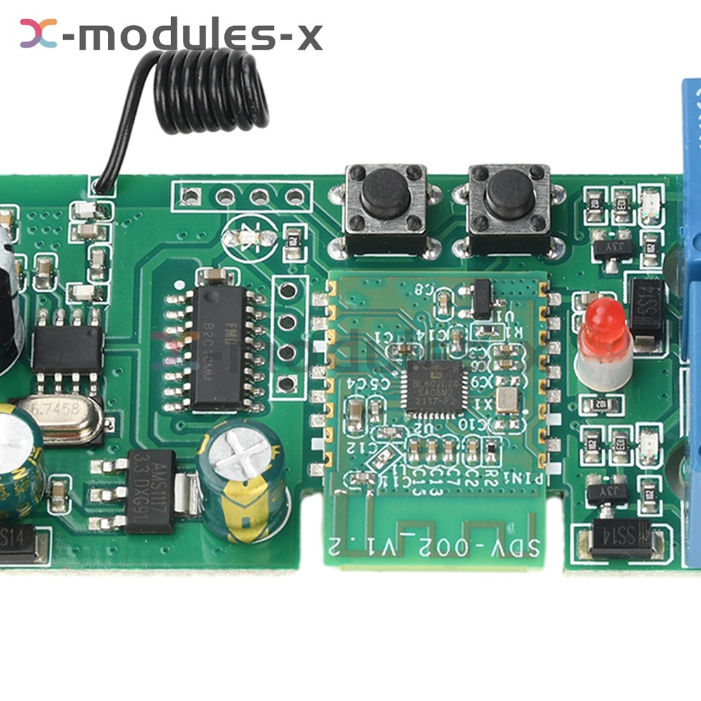 7V-32V AC/DC eWeLink APP Bluetooth 2CH WIFI Relay Switch Module Type-C RF 433