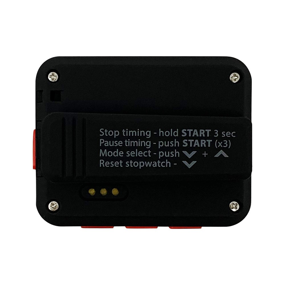 Gymboss Charge Interval Timer and Stopwatch (Black/Red) Black / Red