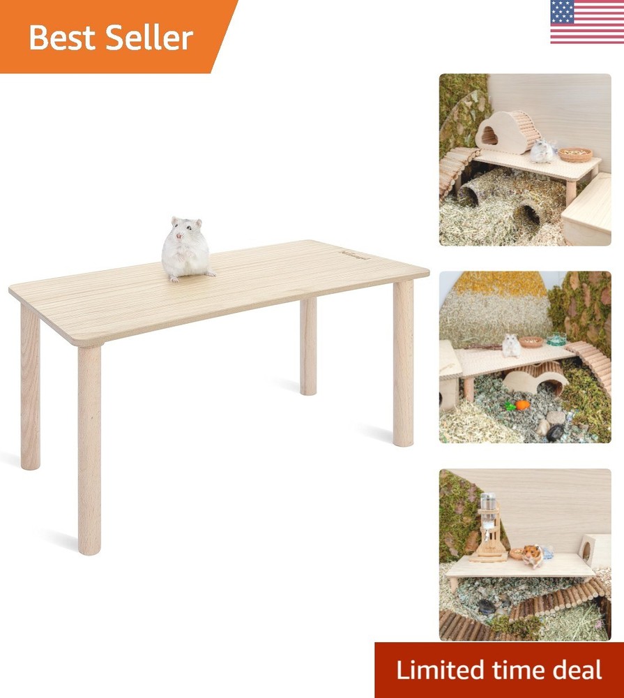 Durable 7'' Hamster Playground Platform for Gerbils, Mice & More - Easy Clean