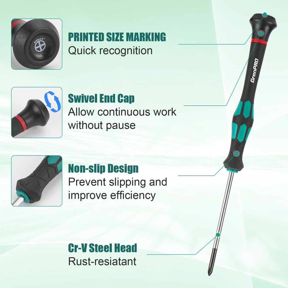 10-Piece Precision Screwdriver Set, Magnetic Small Screwdrivers with Phillips...