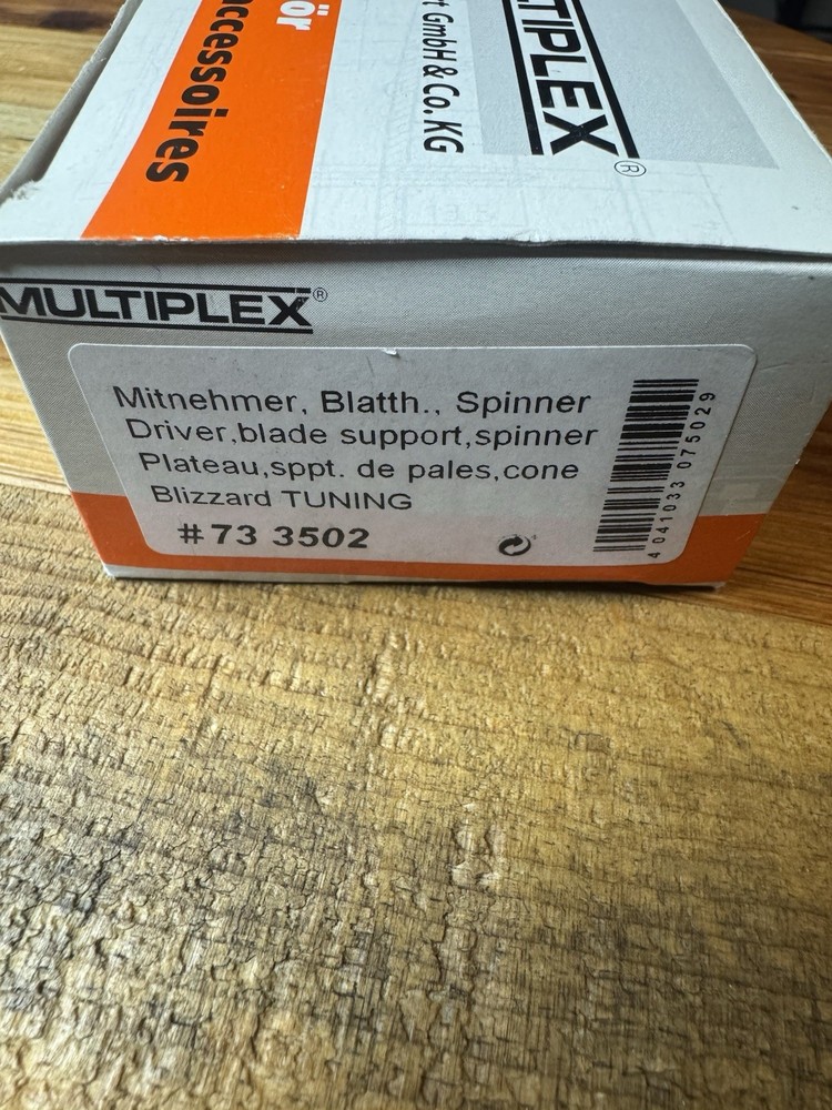 multiplex #733502 blatth spinner driver blade support spinner