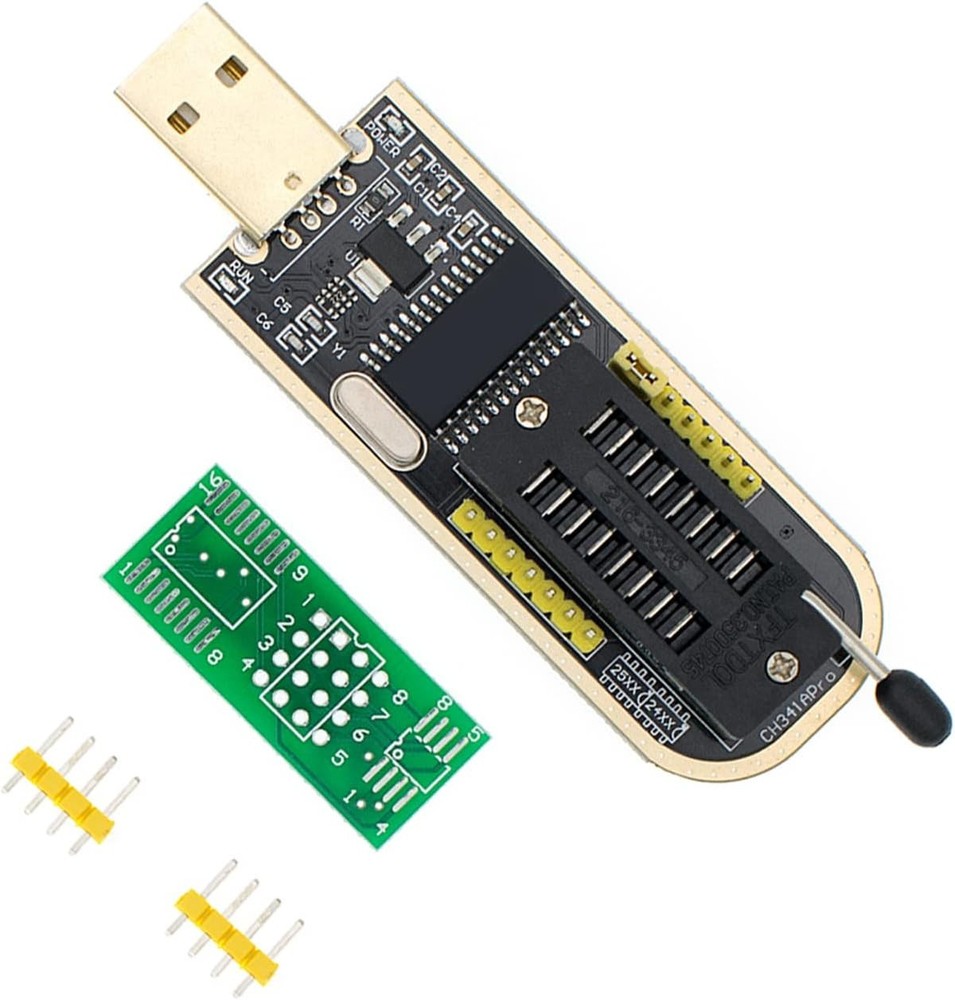USB Programmer CH341A 24 25 Series Flash Module with SOIC8 SOP8 Test Clip Flash