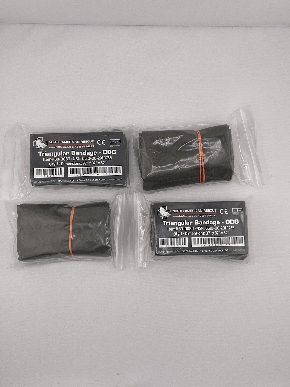 NAR USGI Military Cravat Triangular Muslin Medic Bandage 30-0089 4 Packages