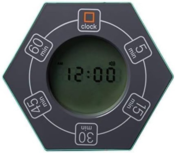 Compact 5-Setting Timer with Flashing Alerts - Perfect for Productivity Boost