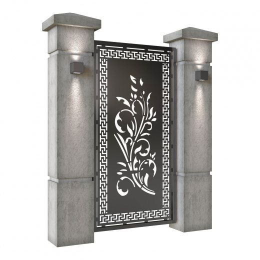 Gorgeous Custom Handcrafted Metal Entry Gate