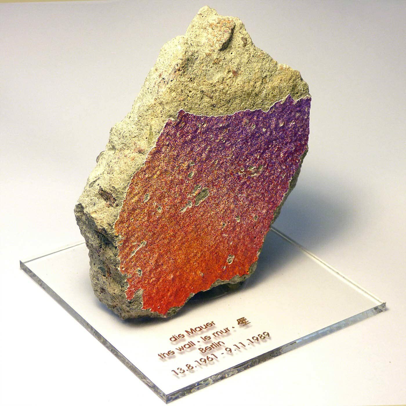 Authentic piece of the Berlin wall Extra large