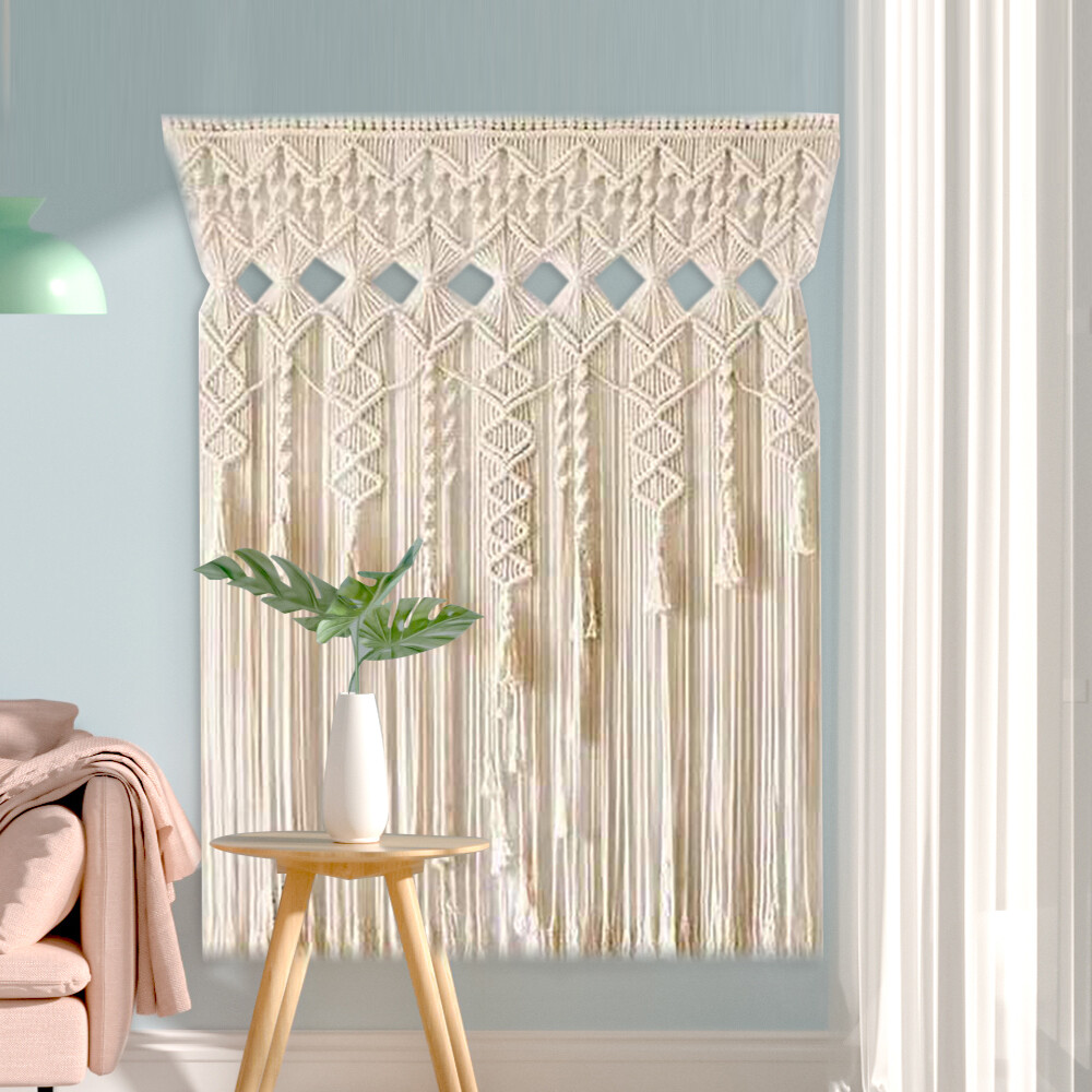 Handcrafted Macrame Door Curtain ?C Elegant Boho Home Decor Backdrop