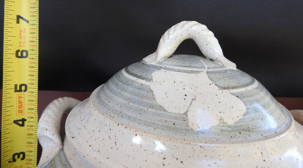 Pottery Covered Casserole Potters Mark