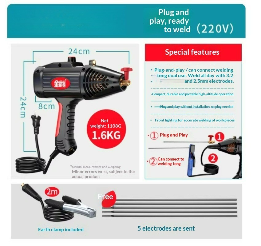 Multi-Function Welding Tool 220V Home Mini Welder Dual-Use Handheld