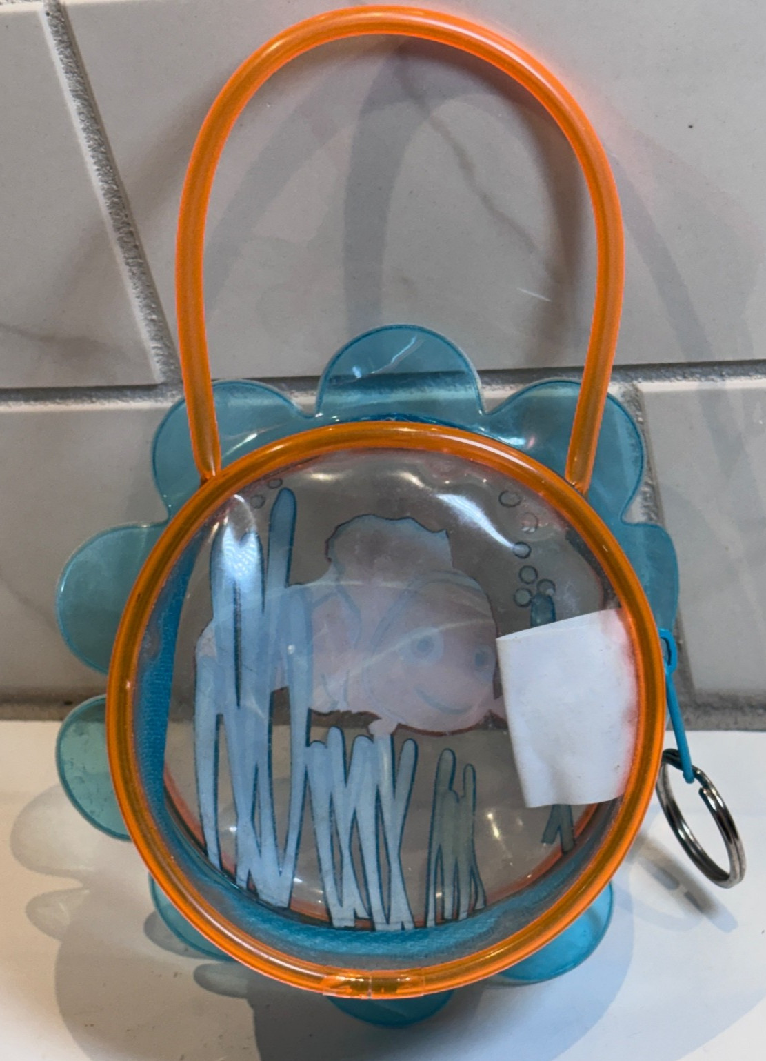 Disney Pixar Finding Nemo Clear Coin Purse Keychain Clip Flower Y2K Vintage RARE