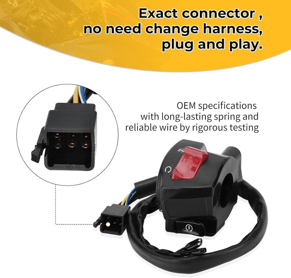 Motorcycle Right Handle Start Stop Control Switch