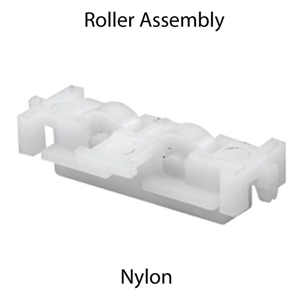 Sliding Window Roller Assembly Nylon 7/16" Flat Wheel 1/2" Housing (2-Pack)