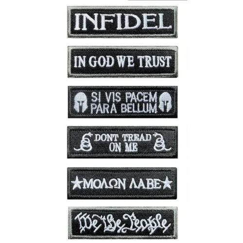 EMBROIDERED Tactical Morale Patch Hook and Loop