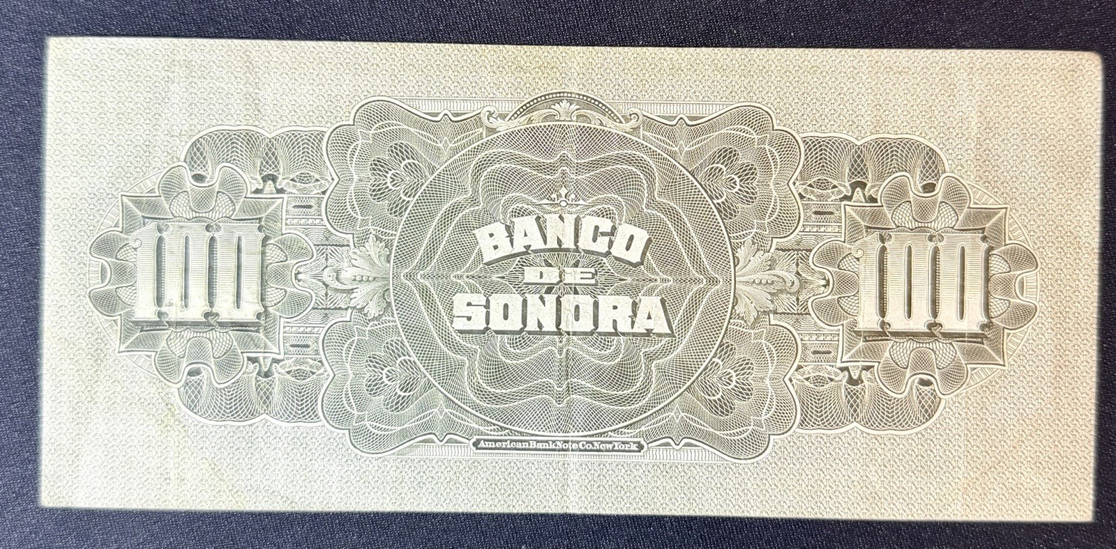 El Banco De Sonora 100 Pesos