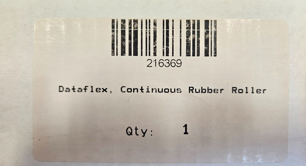 DataFlex Plus acessory pn: 216369 video JET continuous rubber roller