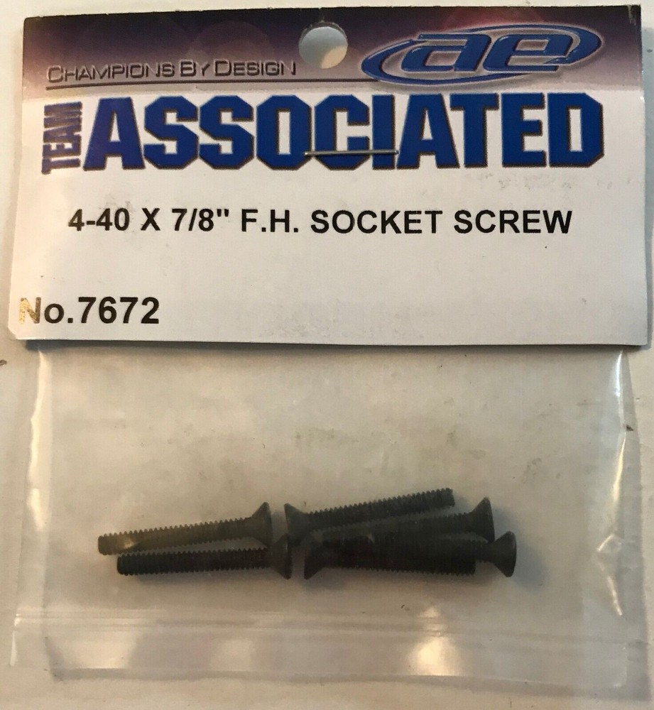 Team Associated BUNDLE (7528- antenna receiver mount) & (7672- 4-40x7/8 socket s