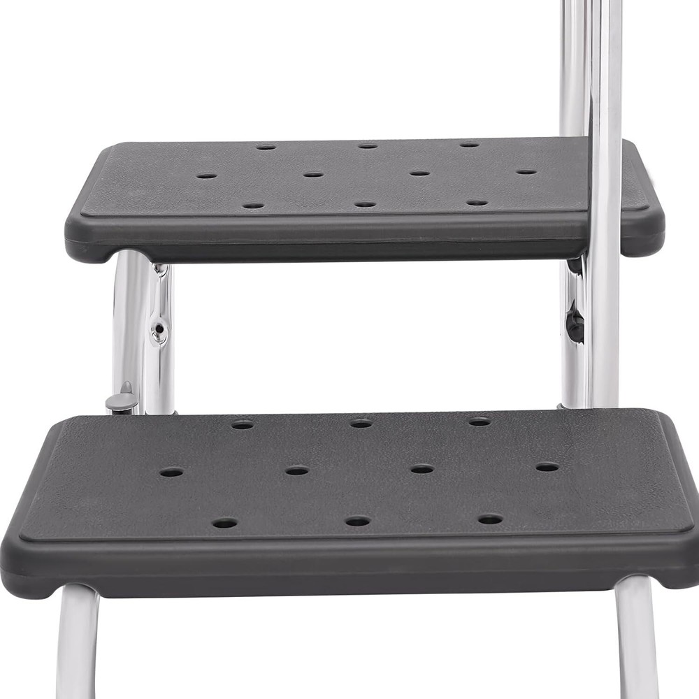 2 Step Stool with Handle for Elderly,Heavy Duty 2 Step Stool with Handrail